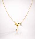Hummingbird Pendant — 925 Silver with CZ Stone